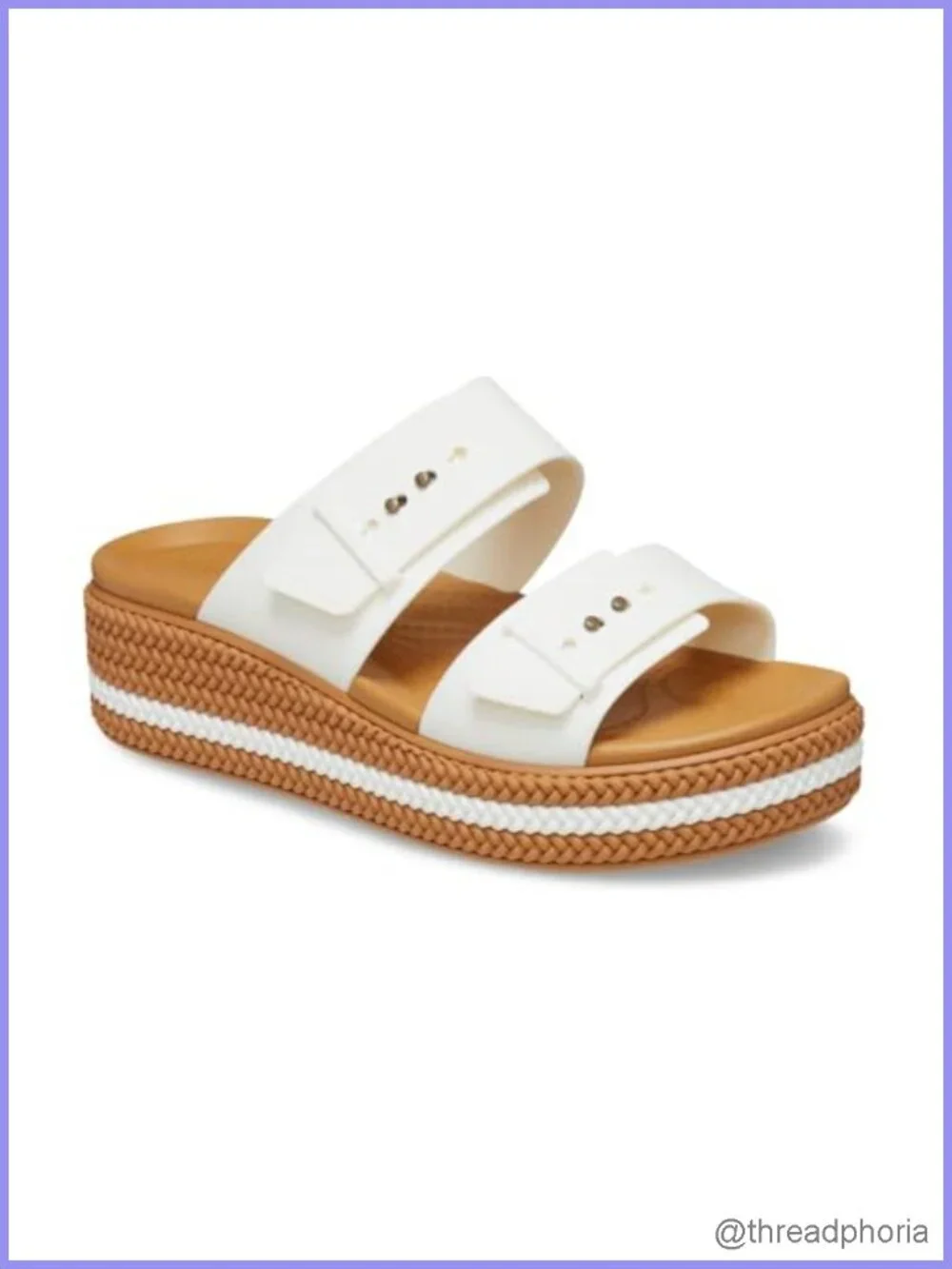 Crocs Brooklyn Buckle Low Wedges Women's Sandals Slingback Comfort